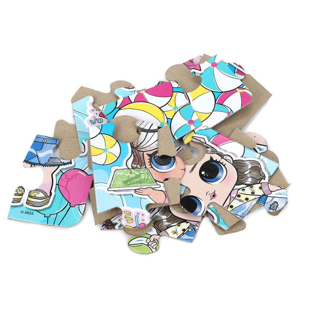 L.O.L. Пазлы в коробке, набор 2 в 1: 15 и 24 детали. 190х140х35 мм. Умные игры в кор.20шт