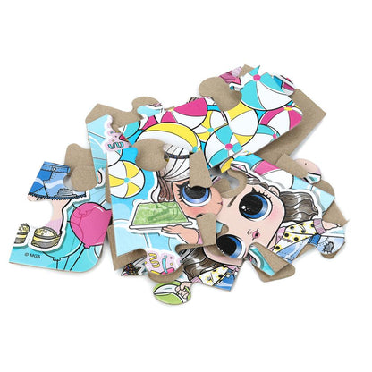 L.O.L. Пазлы в коробке, набор 2 в 1: 15 и 24 детали. 190х140х35 мм. Умные игры в кор.20шт