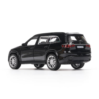 Машина металл MERCEDES-BENZ gls class amg 12см, дв,баг,ин,черный, кор. Технопарк в кор.2*36шт