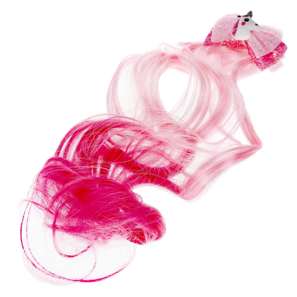 Les accessoires pour/devotchek ЭНЧЕНТИМАЛС прядь волос на заколке (фуксия) в пак. МИЛАЯ ЛЕДИ уп-10шт в кор50уп