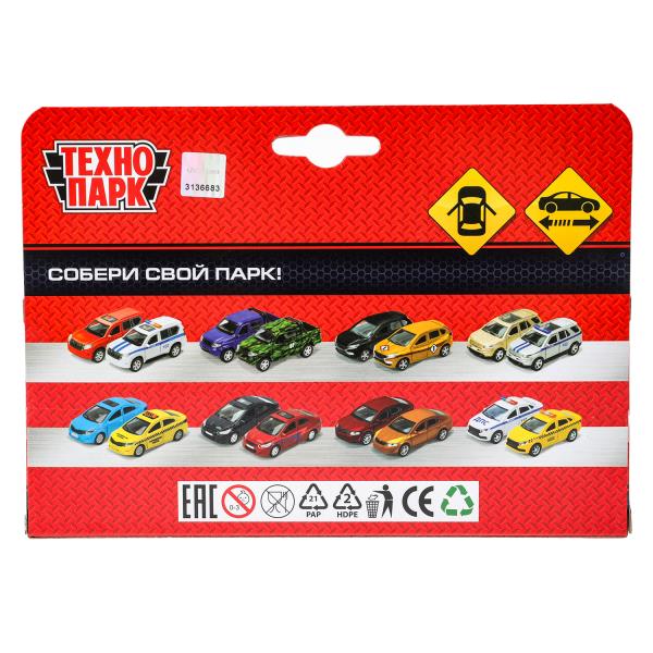 Машина металл HYUNDAI ELANTRA, 11,4 см, двери, инерция, кор. Технопарк в кор.2*48шт