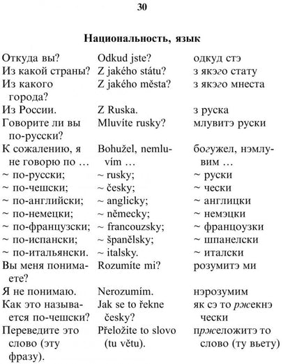 Каро.Разговорник.Рус-чешский разговорник