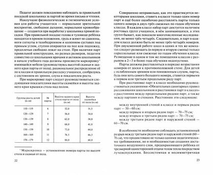 Организация режима дня школьника. 1955 год. Антропова М. В.