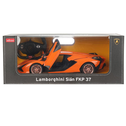 Машина р/у Lamborghini sian 1:14, двери открыв. вручную, свет, цвет в ассорти. в кор. Растар в кор6шт