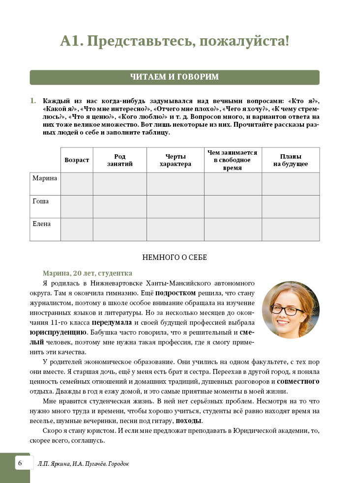 Городок. Пособие по развитию речи для иностранцев, изучающих русский язык на основном этапе обучения (В1+)