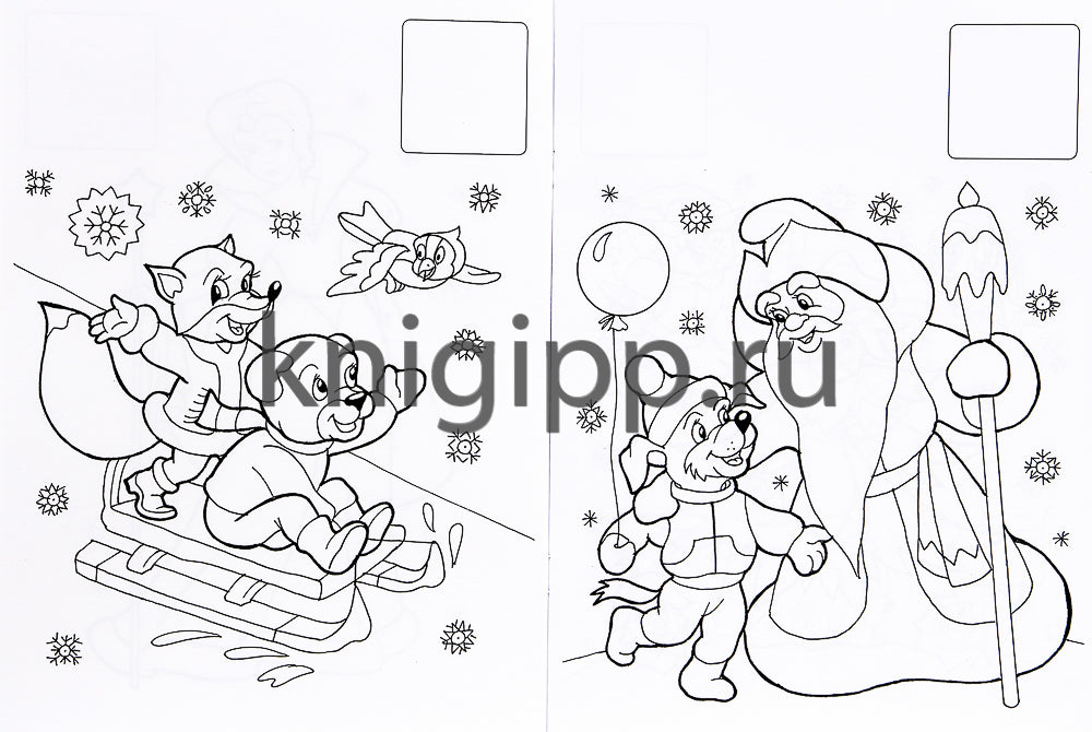 НОВОГОДНЯЯ РАСКРАСКА. ВОЛШЕБНИЦА-ЗИМА