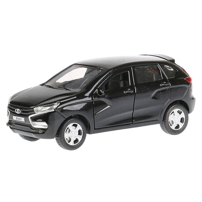 XRAY-BK Машина металл LADA XRAY, 12см, открыватель. двери, инерц, черный 9818 в кор. Технопарк в кор.2*36