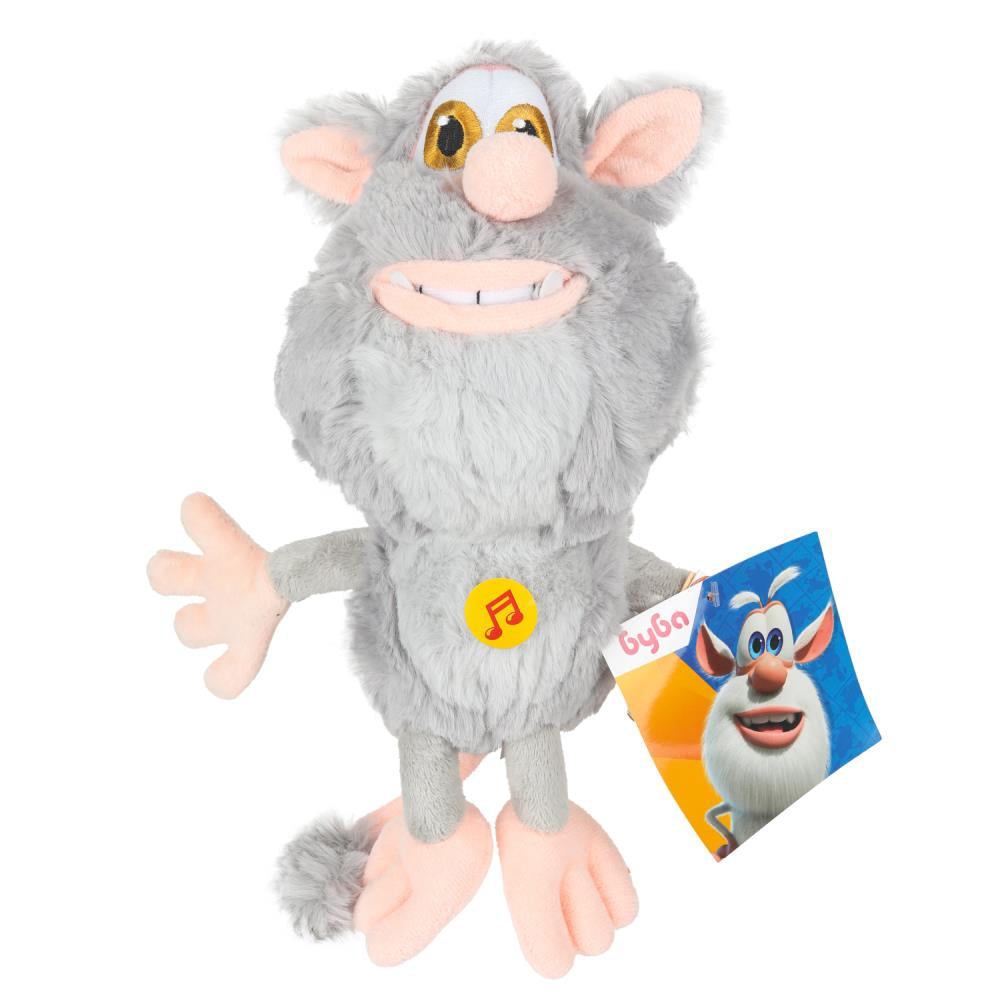 Мягкая игрушка БУБА серый 20 см, вышитые глаза, озвуч. "МУЛЬТИ-ПУЛЬТИ" в кор.24шт