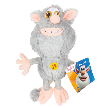 Мягкая игрушка БУБА серый 20 см, вышитые глаза, озвуч. "МУЛЬТИ-ПУЛЬТИ" в кор.24шт