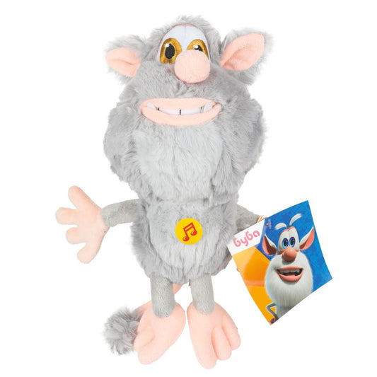 Мягкая игрушка БУБА серый 20 см, вышитые глаза, озвуч. "МУЛЬТИ-ПУЛЬТИ" в кор.24шт