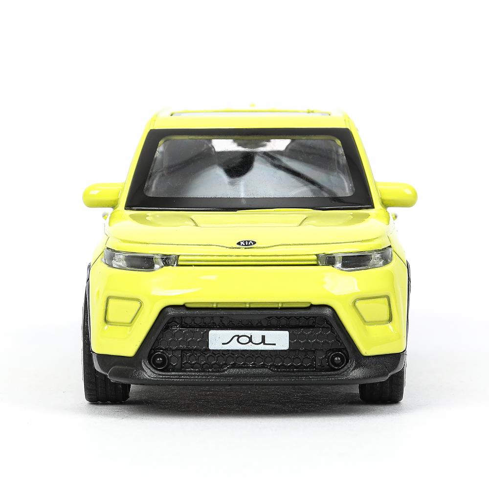 Машина металл KIA soul длина 12 см, двери, багаж., инерц, салатовый, кор. Технопарк в кор.2*36шт