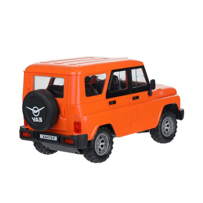 Машина ру UAZ HUNTER, свет, 30 см, оранжевый, кор Технопарк в кор.24шт