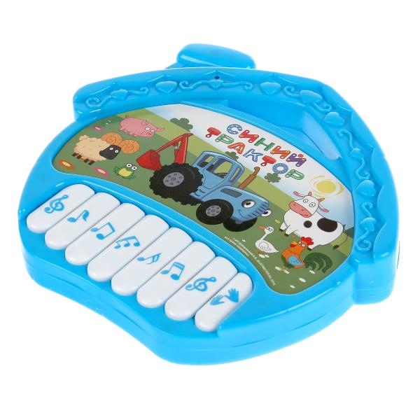 Пианино-домик Синий Трактор на бат. 10 песен из м/ф на блистере ТМ "Умка" в кор.2*96шт