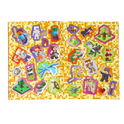 Квадромир. Наклейки. Вырезай сам. 165х230 мм. 50 наклеек. MINECRAFT Скрепка. 8 стр. Умка в кор.50шт