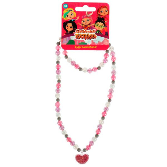 Les axes de paiement pour la SCКАЗОЧНЫЙ ПАТРУЛЬ набор бижутерии сердечко, розовый, МИЛАЯ ЛЕДИ уп-10шт в cor.100up