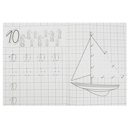 Цифры. 4-5 лет. Прописи для детского сада 215х160 мм. Скрепка. 16 стр. Умка в кор.50шт