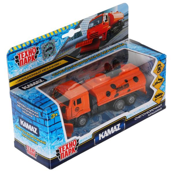 SB-18-07(SNOW)-WB312456 Машина металл KAMAZ снегоубороч., 14 см, дв., подв.дет., инерц., кор. Техноп