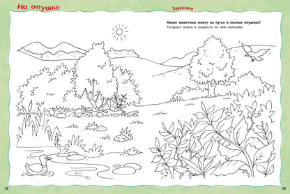 Кто живёт на опушке? Книжка-активити с развивающими заданиями, головоломками, наклейками (СНИЖЕНА ЦЕНА)