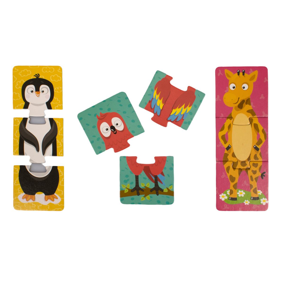 Пазлы тройные "Забавные зверюшки" 24 эл Jouets pour bébé (макси)