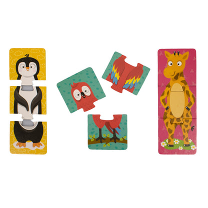 Пазлы тройные "Забавные зверюшки" 24 эл Jouets pour bébé (макси)