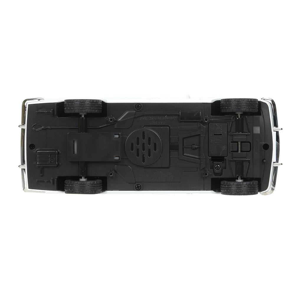 ГАЗ 2401 свет-звук 19,7 см, дв, кепка, баг, ин, белый Технопарк в кор.2*24шт