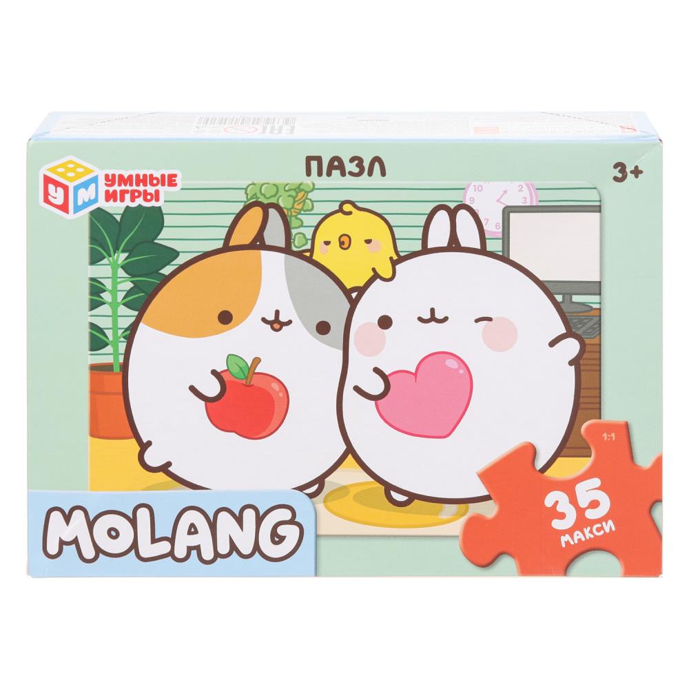Molang. Макси-пазлы в коробке. Пазл 35 деталей. 180х127х35 мм. Умные игры в кор.24шт