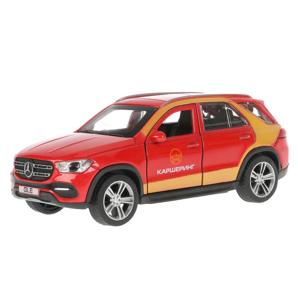 GLE-12DELI-RD Машина металл MERCEDES-BENZ GLE КАРШЕРИНГ 12 см, двери, багаж, красный, кор. Технопарк