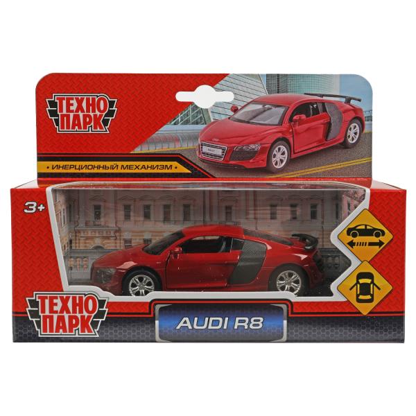 Технопарк. Модель "Audi R8 GT" металл 11,4 см, двери, инерция, красная кор. арт.67333