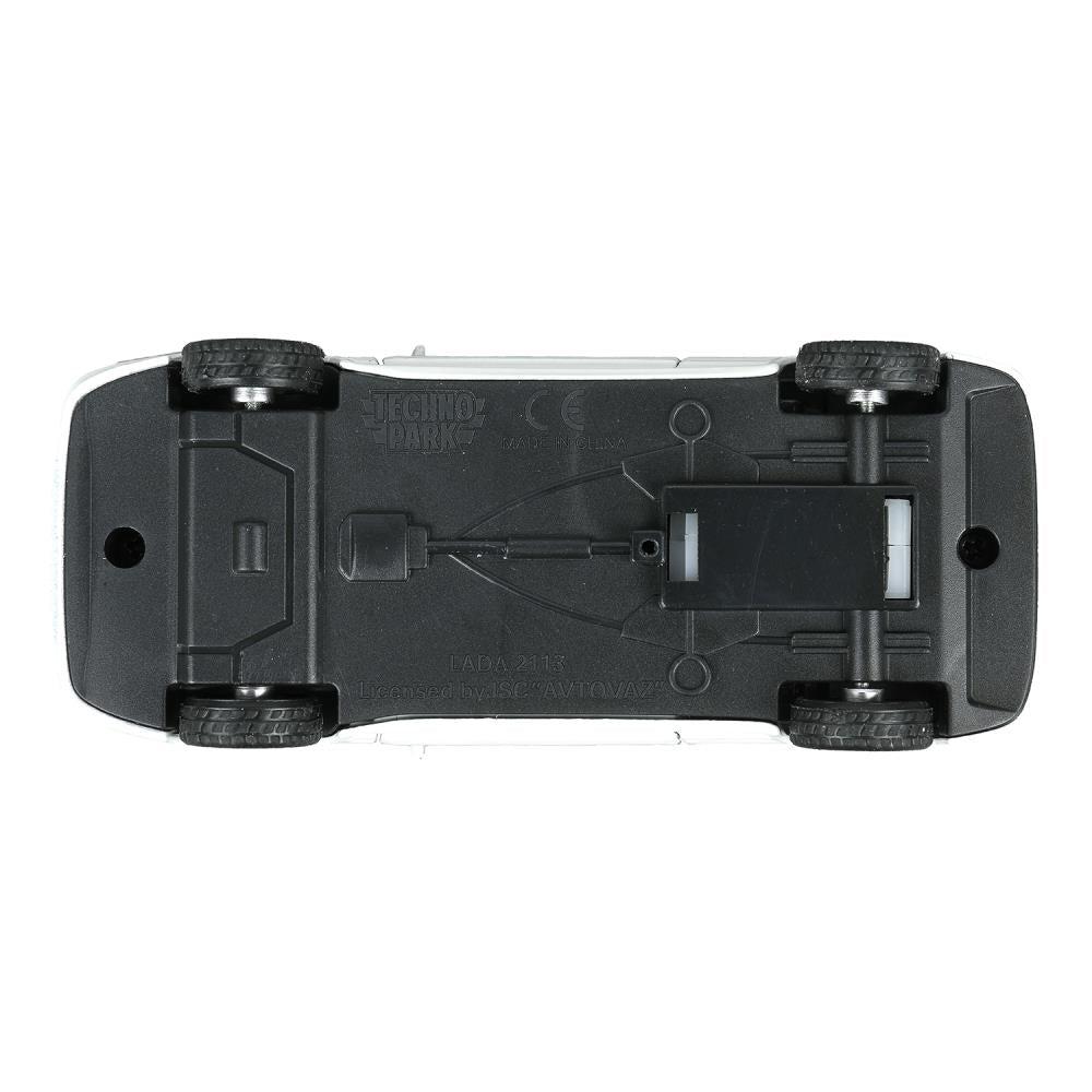 Машина металл ваз-2113 12 см, двери, багаж, инер,белый, кор. Технопарк в кор.2*36шт