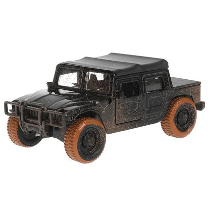 Machine en métal HUMMER h1 ПИКАП с грязью, 12 см, дв., баг., инерц., kor. Parc technologique en cor.2*24шт