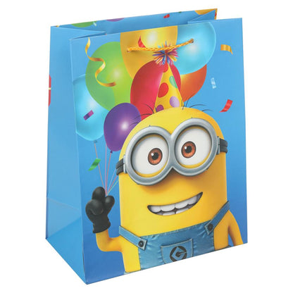 Пакет подарочный МАТОВЫЙ м,персонаж в очках,140 гр/м2 ЧУДО ПРАЗДНИК в кор.12*12шт