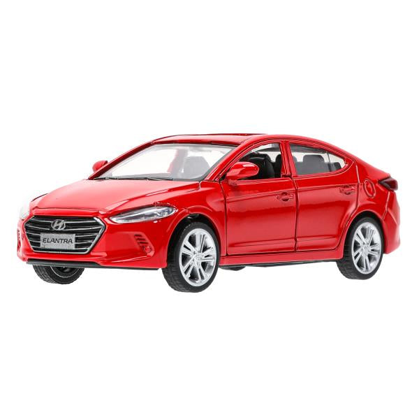 Машина металл HYUNDAI ELANTRA, 11,4 см, двери, инерция, кор. Технопарк в кор.2*48шт