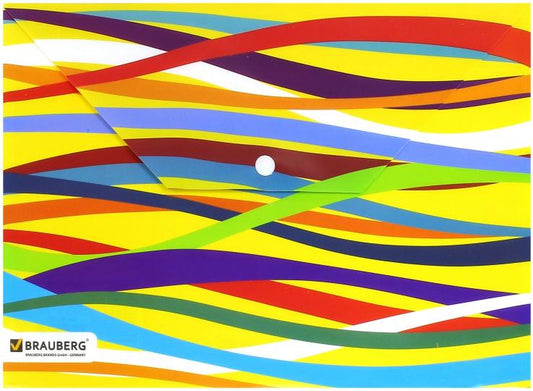 Папка-конверт с кнопкой и рисунком А4 (221426)