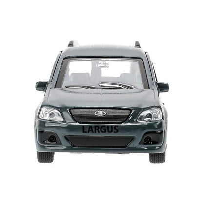Машина металл LADA LARGUS длина 12 см, двери, багаж, инерц, кор. Технопарк в кор.2*24шт
