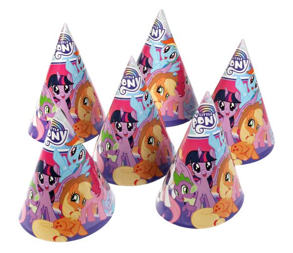 Праздничные колпачки МОЙ МАЛЕНЬКИЙ ПОНИ набор из 6 шт, Товары для праздника в кор.96наб