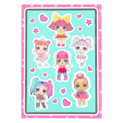 Наклейки бумажные, а5, ЛОЛ МУЛЬТИ АРТ в кор.500шт