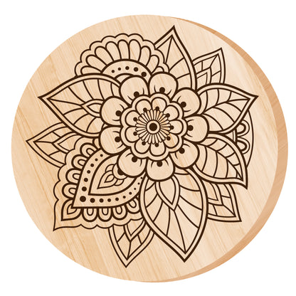 Выжигание. Дощечка для выжигания "Узор" (круг 130 мм, конверт А5)
