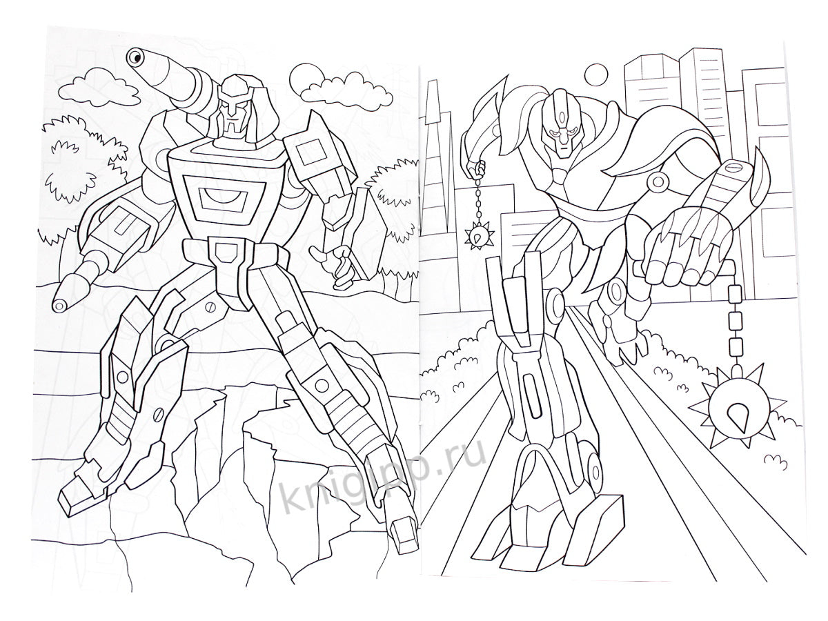 РАСКРАСКА А5 эконом. РОБОТЫ