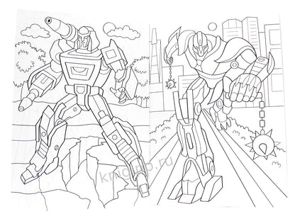 РАСКРАСКА А5 эконом. РОБОТЫ