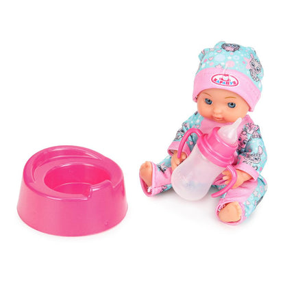 Пупс неозвуч 15см, пьет, пишет, 2акс КАРАПУЗ в кор.84шт