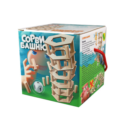Игра для всей семьи "Сорви Башню" в кор.18шт