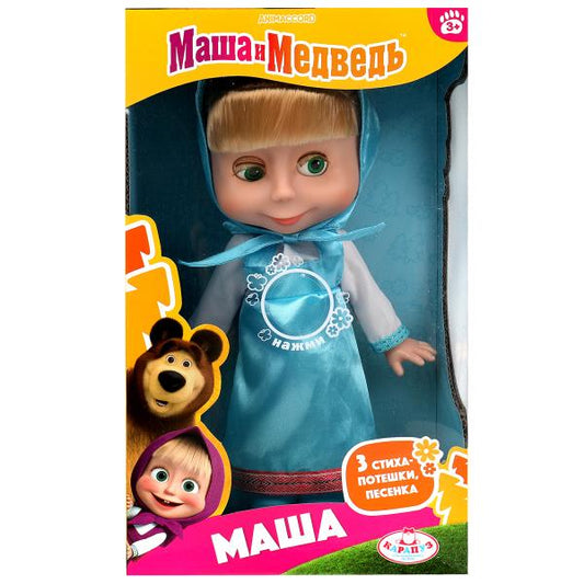 Кукла Маша И МЕДВЕДЬ маша 25см, озвучка, кор КАРАПУЗ в кор.18шт
