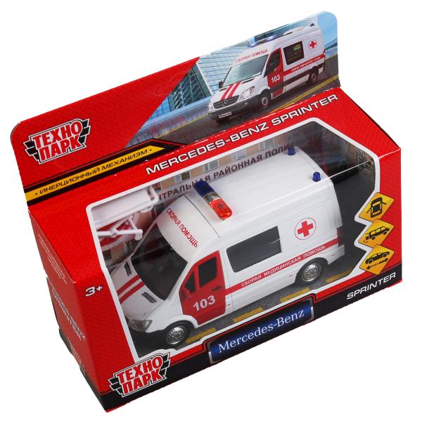 Machine en métal MERCEDES-BENZ SPRINTER СКОРАЯ pour 14 cm, double, téléphone, cor. Parc technologique dans le cor.2*32шт