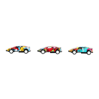 Machine en métal Hot Wheels Hot Wheels pour 7 cm, 3 pièces, dans un assortiment, couleur. Parc technologique en cor.2*120
