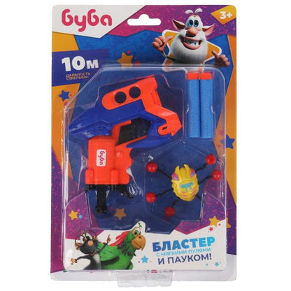 Играем вместе. Бластер "Буба" с мягкими пулями и пауком на блис.19,5*29*5 см арт.ZY1009100-R3