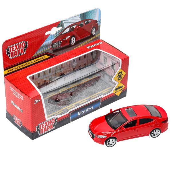 Машина металл HYUNDAI ELANTRA, 11,4 см, двери, инерция, кор. Технопарк в кор.2*48шт