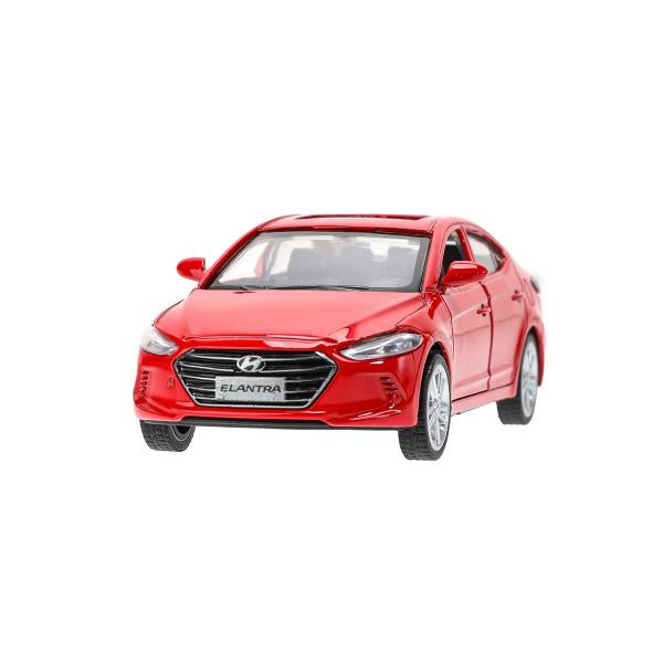 Машина металл HYUNDAI ELANTRA, 11,4 см, двери, инерция, кор. Технопарк в кор.2*48шт
