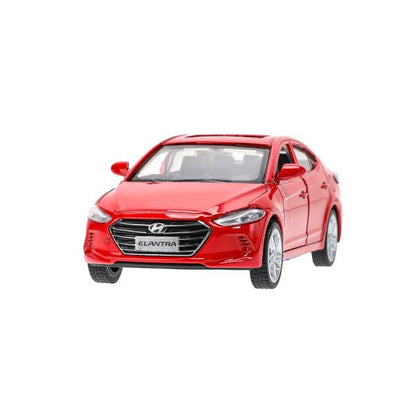 Машина металл HYUNDAI ELANTRA, 11,4 см, двери, инерция, кор. Технопарк в кор.2*48шт