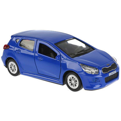 CEED-BU 273057 Машина металл "KIA CEED" 12см, открыв. двери, инерц., синий в кор. Технопарк в кор.