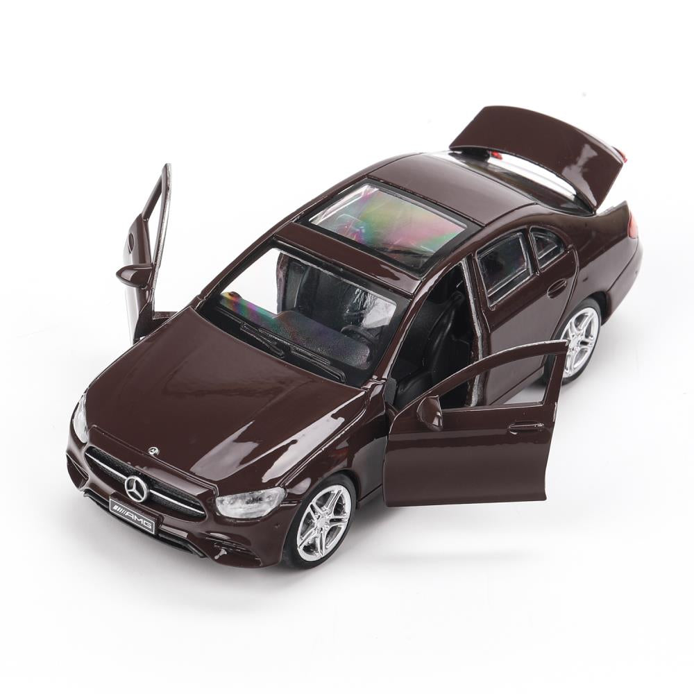 Машина металл MERCEDES-BENZ classe e amg 12см, дв,баг,ин,бордовый, кор. Parc technologique dans le cor.2*36шт